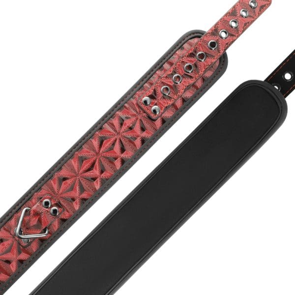 BEGME - RED EDITION PREMIUM VEGAN LEATHER COLLAR WITH NEOPRENE LINING 4